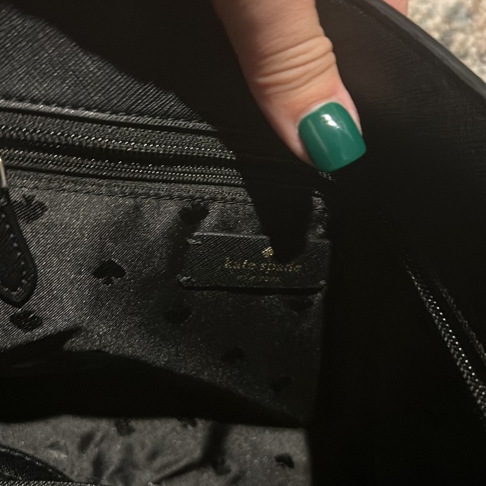 Kate Spade Black and Silver Crossbody Bag with Modern Elegance - Picture 8 of 12